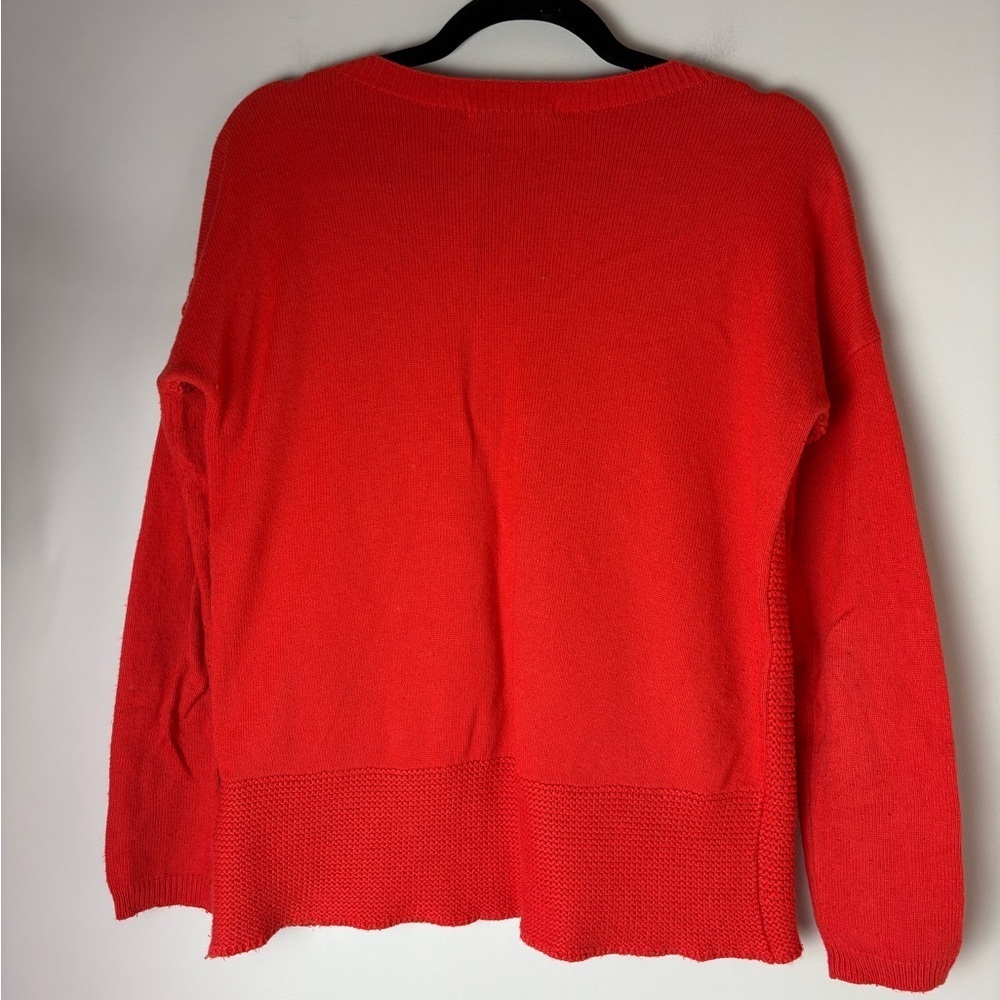 Boden Red Cashmere Blend Textured Knit Dolman Sweater Women’s Size 6 - Picture 5 of 7